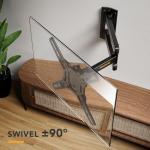 Full Motion TV Wall Mount for 13-43 Inch TVs