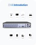 ANNKE 16CH 1080P Hybrid CCTV DVR with 2TB
