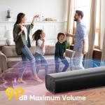 RIOWOIS Smart TV Sound Bar with Bass Reflector
