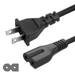 5Ft Polarized 2 Prong Power Cord for TVs & Devices