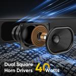 RIOWOIS Smart TV Sound Bar with Bass Reflector