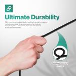 5Ft Polarized 2 Prong Power Cord for TVs & Devices