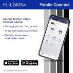 Brother HL-L2405W Wireless Monochrome Laser Printer