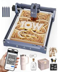 10W Laser Engraver for Wood, Metal, and More