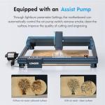 Longer Laser B1 30W Laser Engraver Cutter with Auto Air Assist, Working Speed Up to 600MM/S, Working Area 17.72x17.32 inch, DIY Laser Engraver for Wood and Metal, Paper, Acrylic, Glass, Leather