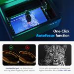 Gluwphy Laser Engraver Machine 10000mW(10W) Enclosed Diode Laser Cutter for Beginner, Class 1 Safety Laser Engraving Machine for Wood, Metal, Acrylic, with Air Assist, Honeycomb, Air Filter, Black