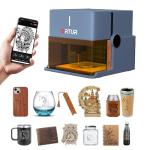 Ortur R1 5000mW Portable Laser Engraver and Cutter, Class 1 Foldable Laser Engraver, Exquisite Gift Box Packaging, APP Control Laser Engraver for Wood, Leather, Glass, Cloth (Misty Blue)
