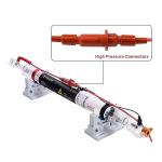 Cloudray 70W Laser Tube 1250mm Dia.55mm for CO2 Cutter Machine & Engraver, Cable Preconnected with Coating,60 Watt CO2 Laser Tube With Metal Head（CR70 60-80W)