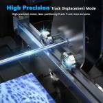 Gluwphy Laser Engraver Machine 10000mW(10W) Enclosed Diode Laser Cutter for Beginner, Class 1 Safety Laser Engraving Machine for Wood, Metal, Acrylic, with Air Assist, Honeycomb, Air Filter, Black