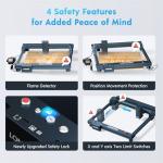 Longer Laser B1 30W Laser Engraver Cutter with Auto Air Assist, Working Speed Up to 600MM/S, Working Area 17.72x17.32 inch, DIY Laser Engraver for Wood and Metal, Paper, Acrylic, Glass, Leather