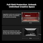 Creality Laser Engraver Falcon2 Pro 40W, Desktop Diode Laser Cutter and Engraver Machine with Enclosure,Smart Camera,Air Assist,Engraving Machine for Wood Acrylic Leather Stone(Laser 40W)