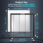 Longer RAY5 20W Laser Engraver with Air Pump and 17.3"x 17.3" Honeycomb Working Table, DIY Laser Engraver for Wood and Metal, Paper, Acrylic, Glass, Leather