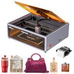 Creality Falcon A1 10W Laser Engraver, Enclosed Laser Cutter with Air Assist, HD Camera Positioning, Beginner-Friendly, Class 1 Safety Laser Engraving Machine for Wood and Metal, Acrylic