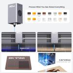 Creality Falcon A1 10W Laser Engraver, Enclosed Laser Cutter with Air Assist, HD Camera Positioning, Beginner-Friendly, Class 1 Safety Laser Engraving Machine for Wood and Metal, Acrylic