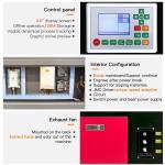 Furvveerr 60W CO2 Laser Engraver, 28" x 20" Laser Cutter Machine with 2-Way Pass Air Assist, Compatible with LightBurn, AutoCAD, Windows, Mac OS, Linux, for Wood Acrylic Fabric More (60W With bracket)