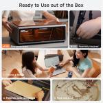 Creality Falcon A1 10W Laser Engraver, Enclosed Laser Cutter with Air Assist, HD Camera Positioning, Beginner-Friendly, Class 1 Safety Laser Engraving Machine for Wood and Metal, Acrylic