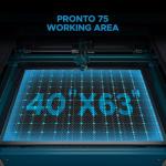 OMTech Pronto 150W CO2 Laser Engraver & Cutter with Water Chiller – 63"x40" Workspace, 1,000mm/s Speed, Autofocus, 2-Way Pass, Air Assist, for Wood, Acrylic & More