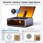 Creality Falcon A1 10W Laser Engraver, Enclosed Laser Cutter with Air Assist, HD Camera Positioning, Beginner-Friendly, Class 1 Safety Laser Engraving Machine for Wood and Metal, Acrylic