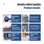 WTTTOOLS Handheld Fiber Laser Engraver 50W(0.39mW) Laser Marking Machine Portable MAX Laser Engraving Machine with 100 * 100mm Lens Battery/AC Dual Power Class 1 for Metal Non-Metal Material