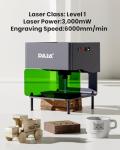 DAJA DJ6 Laser Engraver with Higher Columns Portable Laser Engraving Machine Kits for DIY Supports Win/Mobile System/Offline Laser Cutter (Working Area 3.15 * 3.15 inches)