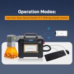 ZAC 60W Laser Marker 220V Laser Marking Machine for 150×150mm Working Area Portable Fiber Engraver Laser Engraving Machine for Metal/Wood/Leather Industrial Marking Laser Class II 0.874mW