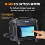 SFX Pro 30W Fiber Laser Marking Machine Handheld Marker with Distance Sensor Portable Handheld Laser Engraver for Metal Non-Metal 100×100mm Lens Battery Built-in Fan&Light, Class 1 (0.39mW Output)