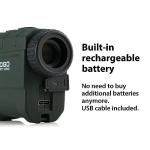 Gogogo Sport Vpro Green Hunting Rangefinder -1200 Yards Laser Range Finder for Hunting and Golf with Speed, Slope, Scan and Normal Measurements (1200 Yard with Backlight)
