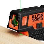 Klein Tools 93MCLPG Compact Self-Leveling Laser Level with Plumb Spot, Bright Green Cross Line, 75-Foot Range, Laser Class 2, Power Output <1mW, Magnetic Mount