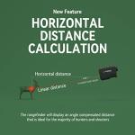 Gogogo Sport Vpro Green Hunting Rangefinder -1200 Yards Laser Range Finder for Hunting and Golf with Speed, Slope, Scan and Normal Measurements (1200 Yard with Backlight)