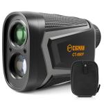 CIGMAN Golf Rangefinder with Slope, 850 Yards Laser Golf & Hunting Rangefinder, Flag Pole Locking Vibration, USB Rechargeable Range Finder with 6X Magnification, Lightweight