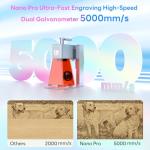 Longer Nano Pro Portable 12W Laser Engraver with Extension Kit, 5000mm/s High-Speed, Engraving Precision 0.01 * 0.01mm, DIY Engraver Tool for Wood, Acrylic, Leather, Cloth, Metal, Ceramics