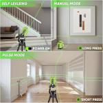Laser Level 360 Self Leveling with Tripod,CinusLinus 4D Lazer Level,4x360° Cross Line Laser for Construction Project Renovation,Floor Tile, Laser Level Lines Tool