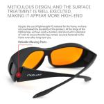 Laser Safety Goggles, 190nm-490nm OD 6+ Professional Laser Eye Protective Glasses for 405nm, 445nm, 450nm, 473nm Wavelength UV light/Violet & Blue Laser Protection