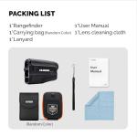 AILEMON Golf Laser Rangefinder Hunting Range Finder 900Y Fast Focus High-Precision Continuous Scan Flag Pole Locking Vibration Function Slope Mode Range Finder