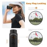 CIGMAN Golf Rangefinder with Slope, 850 Yards Laser Golf & Hunting Rangefinder, Flag Pole Locking Vibration, USB Rechargeable Range Finder with 6X Magnification, Lightweight