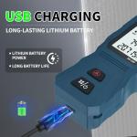 Mini Green Laser Distance Meter 262Ft – Rechargeable Digital Measuring Tool with USB Type-C, Area/Volume Modes, Max/Min, ±3mm Accuracy, Pocket-Sized Compact Design