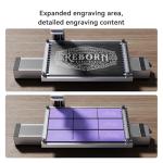 Longer Nano Pro Portable 12W Laser Engraver with Extension Kit, 5000mm/s High-Speed, Engraving Precision 0.01 * 0.01mm, DIY Engraver Tool for Wood, Acrylic, Leather, Cloth, Metal, Ceramics