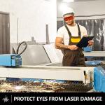 Professional Laser Goggles-Dual Wave 532+1064nm Laser Safety glasses,Resistant to Laser180-540&750-1100nm for 445nm,532nm,1064nm Infrared Laser,Blue,Green,UV Laser Goggles (Cover prescription glasses)