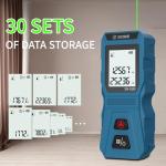 Mini Green Laser Distance Meter 262Ft – Rechargeable Digital Measuring Tool with USB Type-C, Area/Volume Modes, Max/Min, ±3mm Accuracy, Pocket-Sized Compact Design