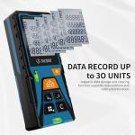 Laser Distance Meter 196ft – Digital Laser Measuring Tool with LCD Backlit Display, Area Volume Pythagorean, ±2mm Accuracy, Class II, Electronic Tape Measure for DIY Construction – AAA Battery Powered