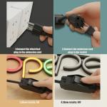 Weewooday 1.3ft Extension Cord with Switch, 3 Prong Weather Proof Extension Cord with on Off Switch, Heavy Duty 15a 125v 1875w Grounded Outlets Plugs for Indoor/Outdoor Electrical Appliances