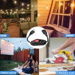 1.3ft Extension Cord with Switch, Weather Proof Extension Cord with On Off Switch, Heavy Duty 125v/250v 1625W Grounded Outlets 3 Prong Plugs with Safety Cover for Indoor/Outdoor Electrical Appliances