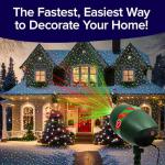 Star Shower Ultra 9 Outdoor Laser Light Show with Remote, AS SEEN ON TV, New 9 Unique Patterns, Showers Home w/Thousands of Lights, 3 Color Combinations, Motion or Still, Up to 3200 Sq Ft