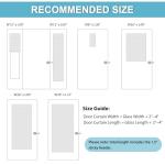 RYB HOME French Door Curtain - Blackout Privacy Thermal Insulated Window Curtain for Patio Glass Front Entry Back Door Kitchen Bedroom, Self Adhesive No Rod Needed, W26 x L69 inch, 1 Panel, Gray