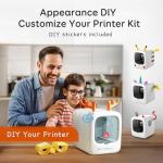 AOSEED 3D Printer for Kids, AI-Powered Fully Assembled 3D Printer with Up to 400mm/s Speed, Auto Leveling, 1500+ Models & 16+ Modules, Includes 8 PLA Filaments for Home and School Use, X-MAKER JOY AI+