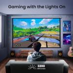 BenQ TK710 4K Laser 3200 Lumens Movie and Gaming Projector with 4ms Response Time | 240Hz Refresh Rate | HDR10 & HLG | ARC/eARC Support | Vertical Lens Shift | 3D Keystone | 1.3x Zoom | HDR Game Modes