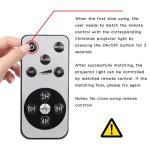 Christmas Laser Lights, Projector Lights Landscape Spotlight Red and Green Star Show with Christmas Decorative Patterns for Indoor Outdoor Garden Patio Wall