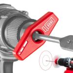 BullseyeBore Core CR1-100 Drill Guide for Straight Holes - Magnetic Drill Attachment with Efficient Red Laser for Visual Worksurface Alignment - Compatible with Common bits from 2” to 5”
