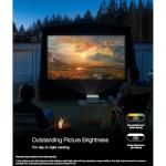 Epson EpiqVision Mini EF21 Portable Smart Laser Projector, Bright 1,000 Lumens, FHD 1080p HDR, 3-Chip 3LCD, Google TV, Netflix, Stereo Speakers, Backyard/Home Theater - Diamond White (Renewed)