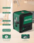 Nikotek Laser Level, Self-leveling Green Line Laser With Horizontal and Vertical Lines for Construction and Picture Hanging, Battery Included